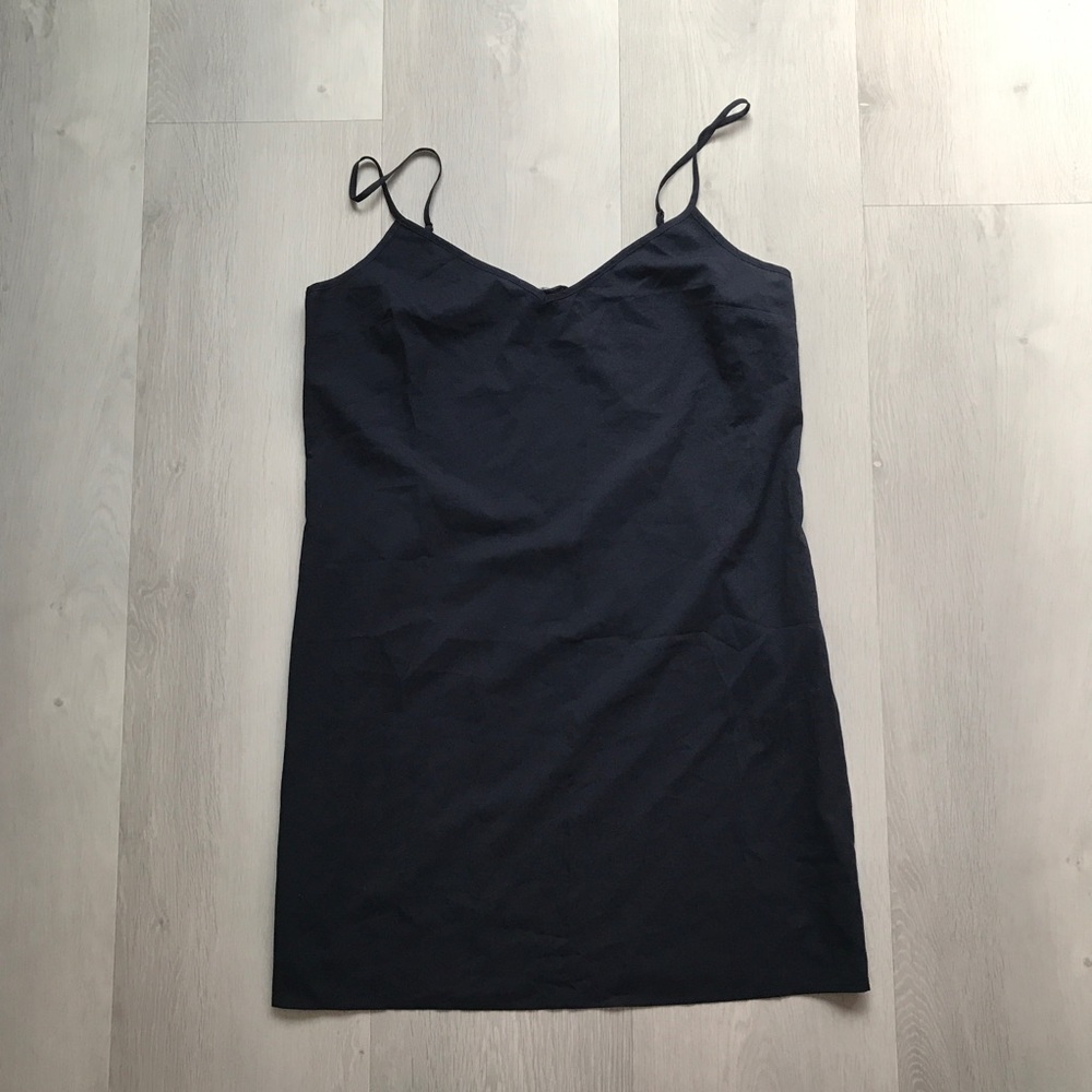 CLUB MONACO BLUE SILK SLIP DRESS WOMENS LARGE